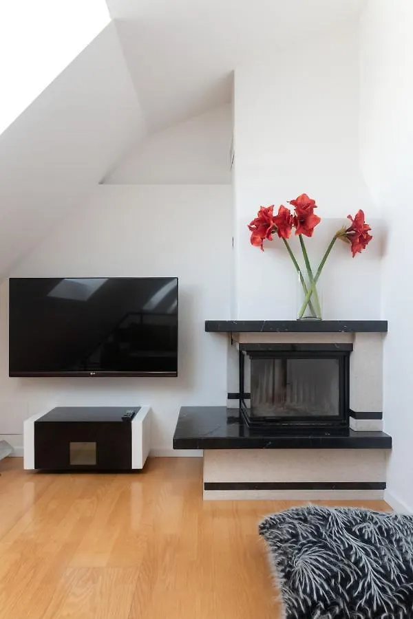 Vienna Roof Top Apartment With Terrace, Parking And Ac